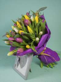 Bouquet of 35 tulips mix
