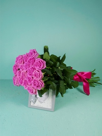 Bouquet of 21 pink rose