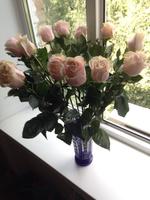 Поделитесь впечатлением Букет цветов из 15 розовых роз