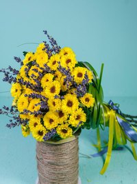 Букет цветов "Золотой ключик"