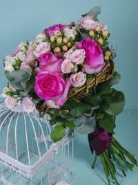 Букет цветов "Фламинго"