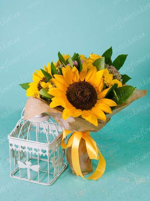 Букет цветов "Солнышко"