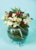 Поделитесь впечатлением Большая шляпная коробка из 27 кустовой розы