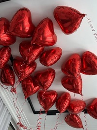 Set of balloons "Red hearts"