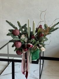 Композиция в коробке  «Рождественская Элегантность»