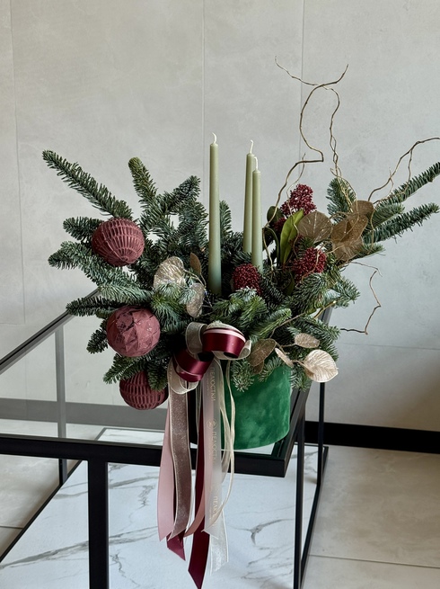 Композиция в коробке  «Рождественская Элегантность»